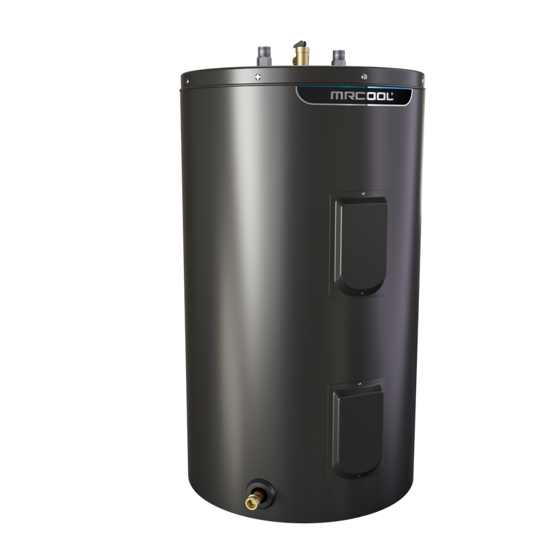 MRCOOL 40 Gallon Electric Tank Water Heater front right
