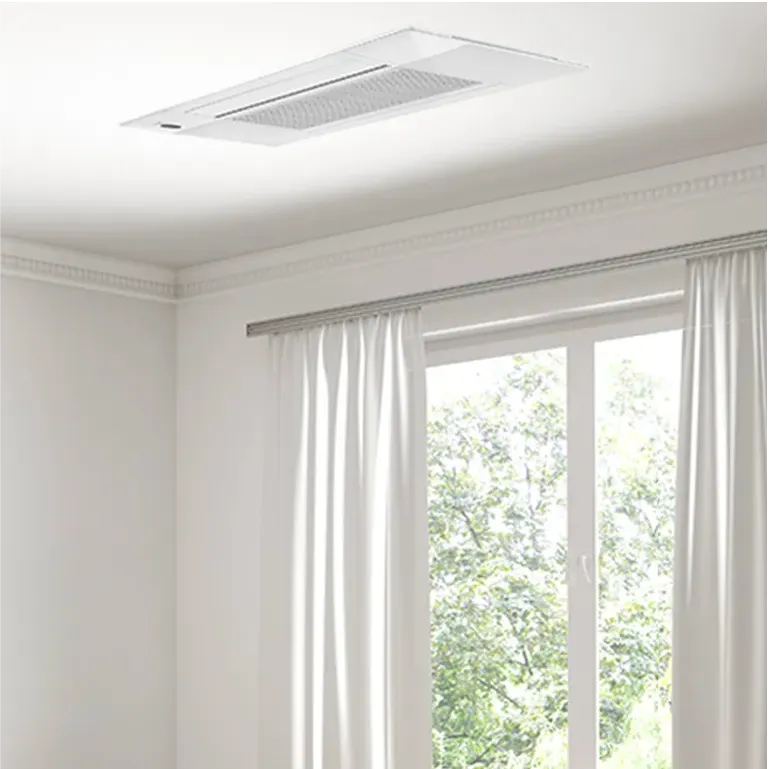 Ceiling cassette installed