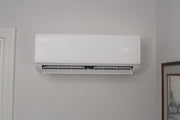 MRCOOL DIY Select 18K BTU 230V R-454B Wall Mount Air Handler lifestyle installation view - DIYS-18-HP-WMAH-230A13-O