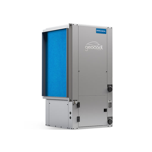 MRCOOL GeoCool 48K BTU Vertical Upflow Geothermal Heat Pump Right Return GCHPV048TGTANXR - Front View