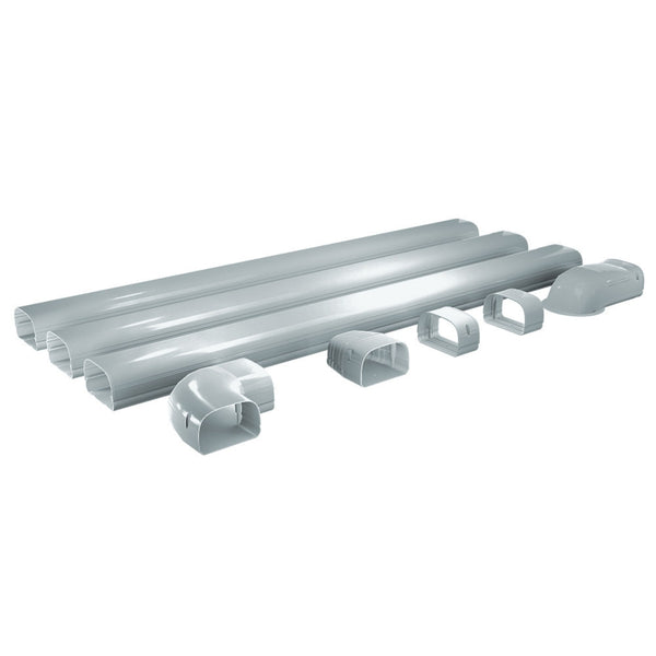 MRCOOL LineGuard 4.5in 16-Piece Line Set Cover Kit MLG450 - Tan and Gray
