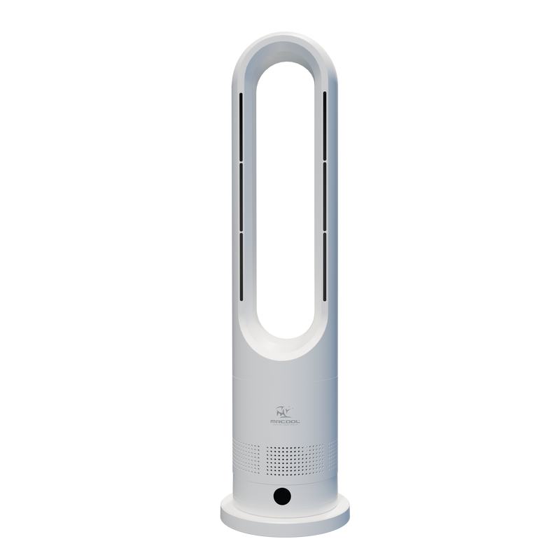 MRBREEZE Hot+Cool Bladeless Fan White 1200W Commercial Equipment - Front View | MRF1016PLOW