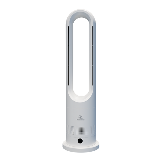 MRBREEZE Hot+Cool Bladeless Fan White 1200W Commercial Equipment - Front View | MRF1016PLOW