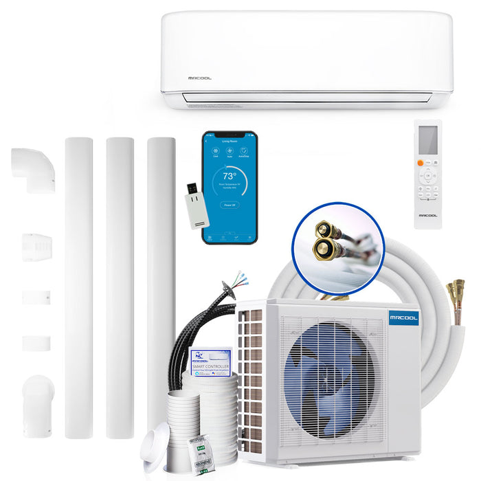 MRCOOL® DIY 4th Gen 36k BTU Ductless Mini-Split Heat Pump Complete System - 208-230V/60Hz DIY-36-HP-WM-230C25