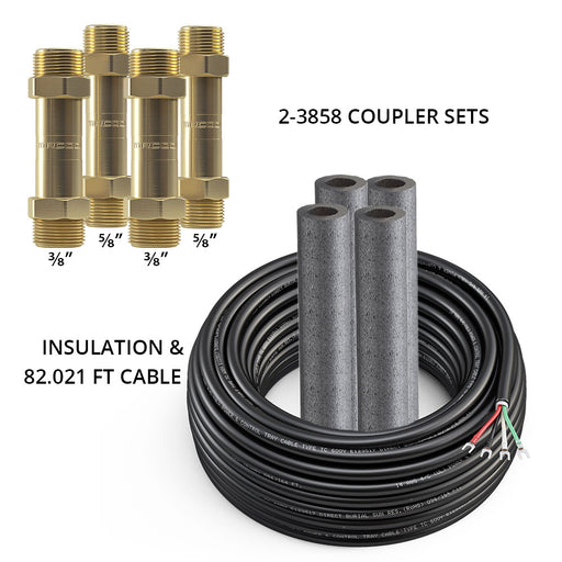 MRCOOL DIY Line Set Coupler Kit 3/8x5/8 24K-36K with 75ft Wire | DIYCOUPLER-3858K75