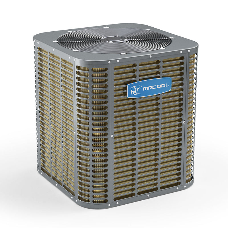 MRCOOL ProDirect HHP15018FA Heat Pump Condenser - Side View