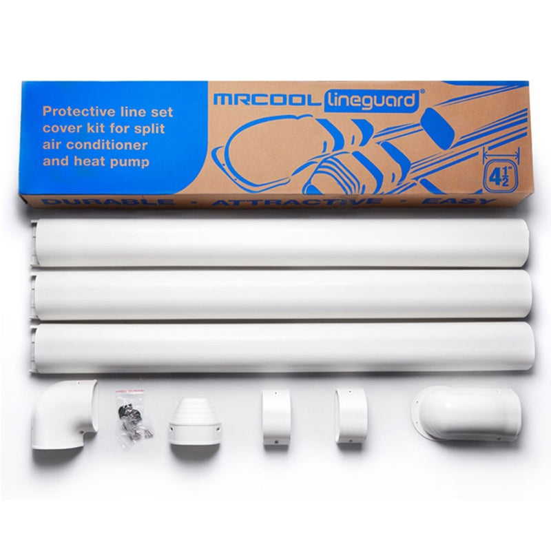 MRCOOL LineGuard 4.5in 16-Piece Line Set Cover Kit White | MLG450