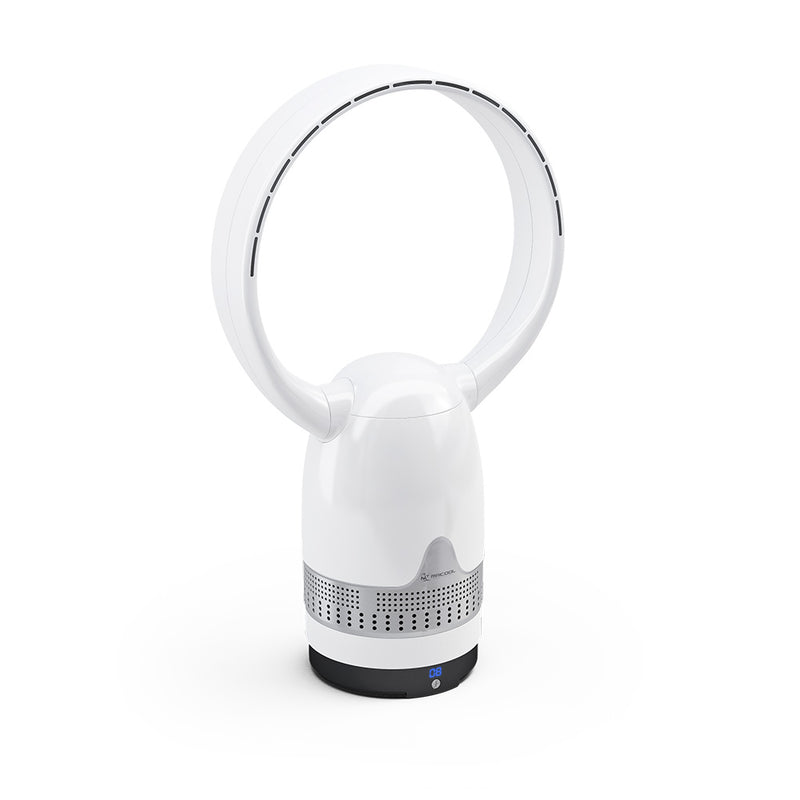 MRCOOL MRBREEZE Silver Circle Bladeless Fan and Air Purifier MRFAN36PLCAG