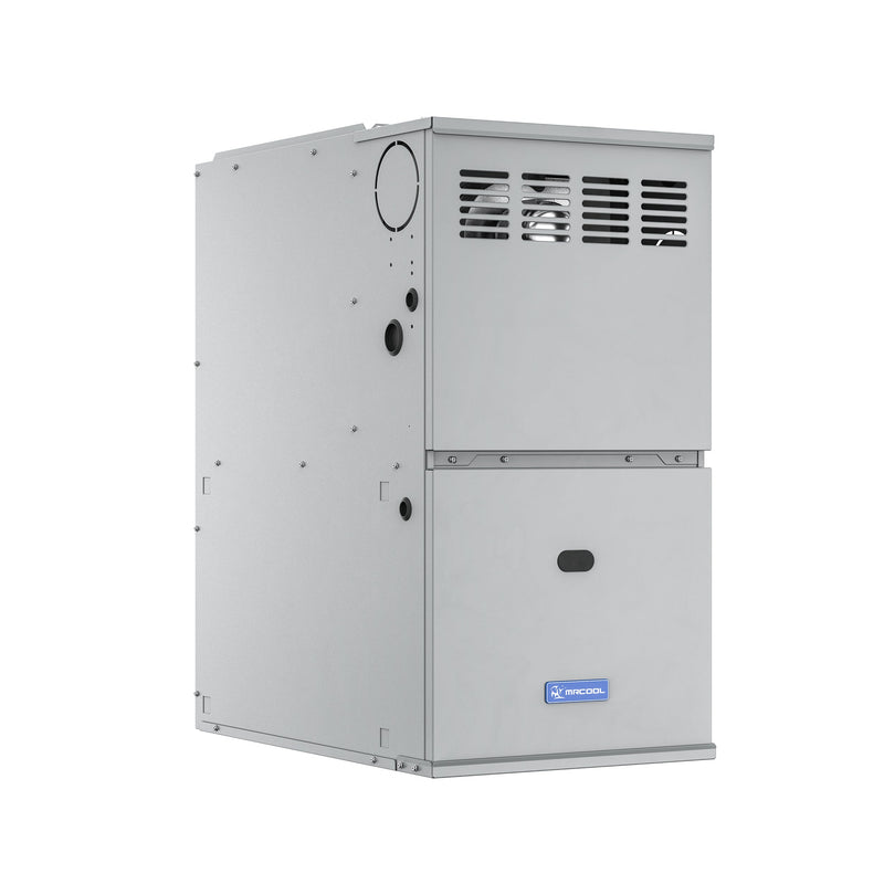 MRCOOL VersaPro 40K BTU 80% AFUE Two-Stage Gas Furnace side view - MGA80EE040A3B