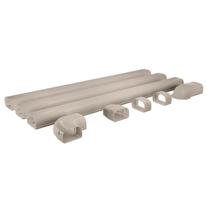 MRCOOL LineGuard 4.5in 16-Piece Line Set Cover Kit Tan | MLG450-T